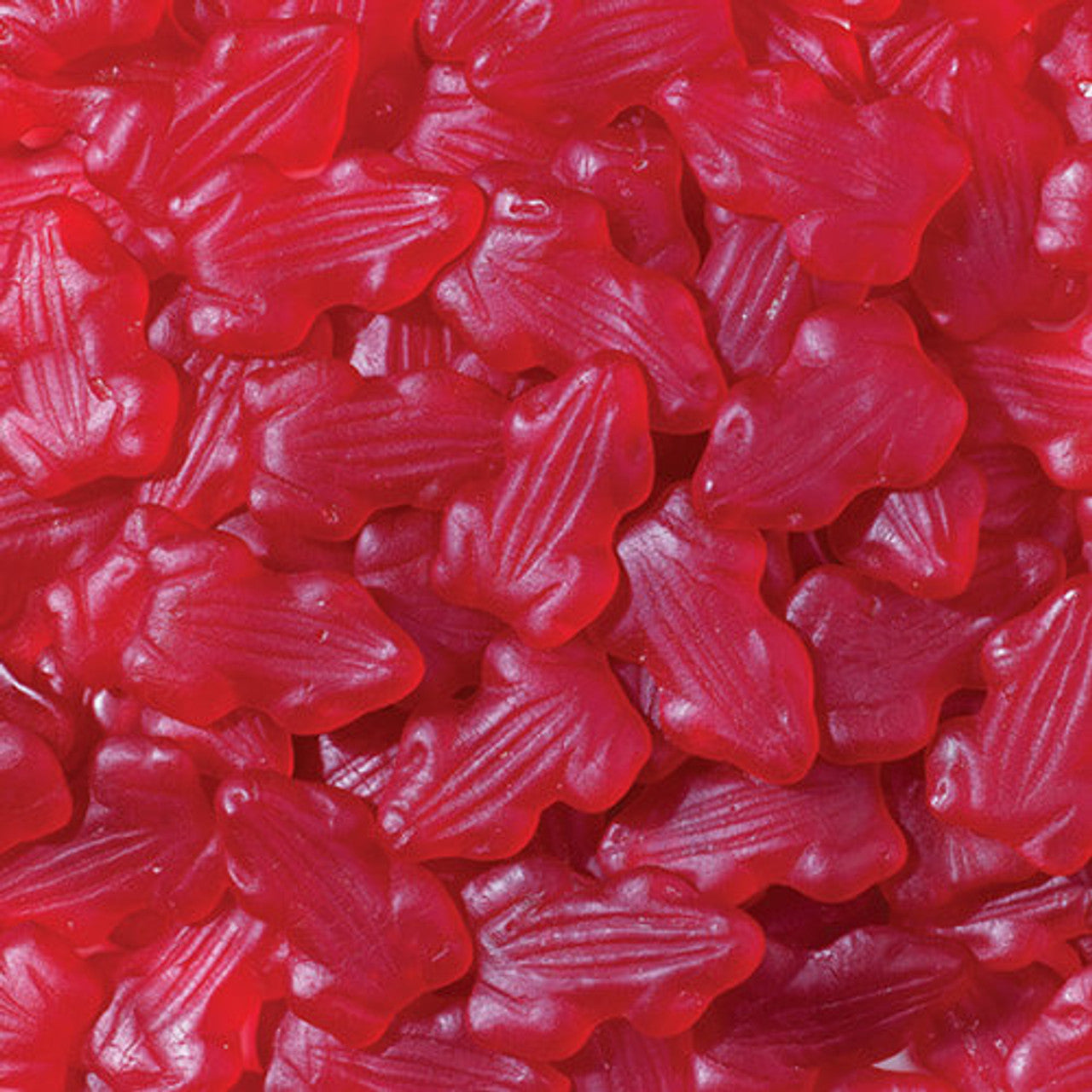 Red Frog Lollies 300g pack - chewy strawberry flavoured gummy frogs